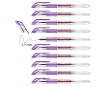 edding Gelroller, 4-2185008 - Roller a Inchiostro Gel a punta, 10 Pezzi, Violet