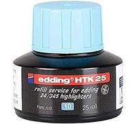 Edding htk - inchiostri 25, F. Edding High Lighter, 25 ML, Azzurro