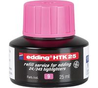 Edding htk - inchiostri 25, F. Edding High Lighter, 25 ML, ROSA
