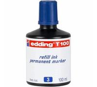 Edding - Inchiostro di ricarica T 100, 100 ml, colore: Blu