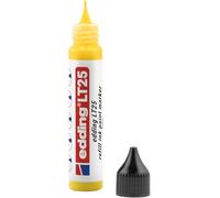 edding Inchiostro LT 25 di ricarica per pennarelli - giallo - 25 ml - con dispenser a goccia per ricarica rapida della maggior parte delle penne - set di ristoccaggio, riduce lo spreco di materiali