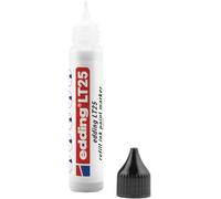 edding Inchiostro LT 25 per pennarelli a vernice, bianco, 25 ml, con dispenser a goccia per ricaricare rapidamente la maggior parte delle penne a vernice, set di ristoccaggio, riduce lo spreco di