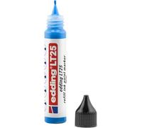 edding Inchiostro LT 25 per pennarelli a vernice, blu, 25 ml, con dispenser a goccia per ricaricare rapidamente la maggior parte delle penne a vernice, set di ristoccaggio, riduce lo spreco di