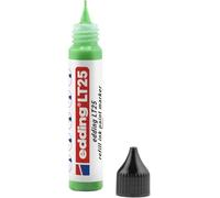 edding Inchiostro LT 25 per pennarelli a vernice - verde - 25 ml - con dispenser a goccia per ricarica rapida della maggior parte delle penne - set di ristoccaggio, riduce lo spreco di materiali