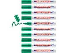 Edding Industry - Set di 10 pennarelli indelebili a punta conica 1 A , 2 a 4 mm, verde