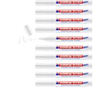 Edding Industry - Set di 10 pennarelli indelebili a punta tonda 2 a 4 mm bianco