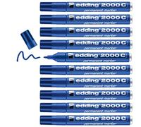 Marcatore EDDING 2000C BLU Punta Conica (10 Pz) Marcatore permanente