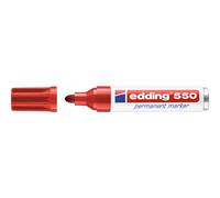 Edding 550 Pennarello indelebile - Punta Rotonda - Linea tra 3 e 4 mm. - Ricaricabile - Quick Dry - Colore Rosso