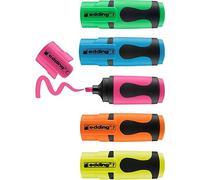 Mini evidenziatori, tratto 1-3 mm, Blister 5 pz. (blu fluo, verde fluo, giallo fluo, arancione fluo, rosa fluo), 5 Pezzi