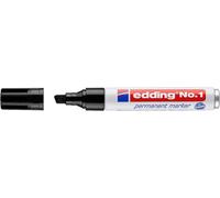 EDDING Nº1 PERFANENT PERMANENT - SUGGERIMENTO SMEVOLE - SCATA tra 1 e 5 mm.- ricaricabile - asciugatura istanano - colore nero NEW