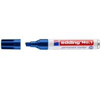 Edding Marcatore permanente No.1 – punta a scalpello 1–5 mm – asciugatura istantanea – blu