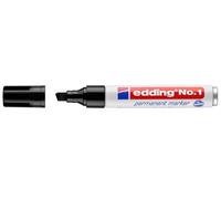 Edding No.1 marcatore permanente Punta smussata Nero