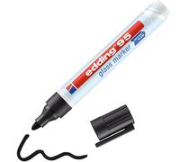 edding Pennarelli per vetro multicolore 95, 4 pezzi, pennarelli cancellabili a secco per vari usi e superfici in vetro come parabrezza, finestre, vetri, specchi, lavagne e lavagne bianche, prodotto in