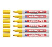 Edding Pennarello 750, tratto 2-4 mm, punta tonda, giallo, 1 pezzo