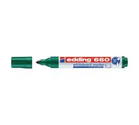 Edding 660 - Pennarello per lavagna bianca, punta rotonda, 1,5-3 mm, cancellabile a secco, per lavagne bianche, lavagna magnetica, lavagne per memo