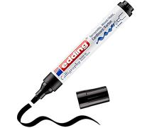 Edding Pennarelli permanenti e-1455 – Punte per calligrafia 1-5 mm – Confezione da 10 Nero