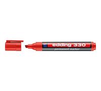 Edding E330002 330 - Pennarello permanente, confezione da 10 pezzi, colore: Rosso