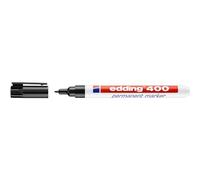 Edding Pennarello indelebile 400, ricaricabile, 1 mm, colore: Nero