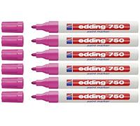 Edding pennarello indelebile 750 6 Spapack rosa