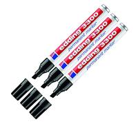 Edding 3300 - Pennarello indelebile ricaricabile, 1-5 mm, 1 - 5 mm, 3 x nero, 3