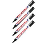 Edding - Pennarello per biancheria 8040 4 × nero