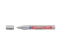 Marcatore permanente a vernice 750 - punta da 2,0 a 4,0mm - argento - Edding