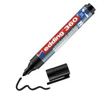 Edding - Pennarello per lavagna Edding 360, ricaricabile, 1,5 - 3 mm, Nero