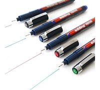 Edding Profipen 1800 - Set di 4 penne da disegno a pigmenti 0,1 mm, colore: Blu Rosso e Verde