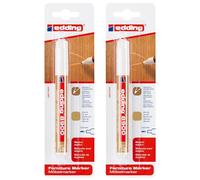 EDDING Set di 2 pennarelli per mobili, 8900 blister da 1 rovere chiaro, 1,5-2 mm