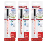 Marcatore a vernice Edding 8000 - 239626 Marcatore nero a vernice tratto 1 mm con tampone e con punta conica in confezione da 1 Pz.