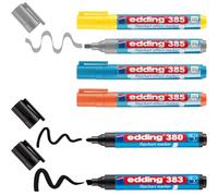 Edding set marcatori per flipchart Evidenziazione Ombreggiatura - 6pz - 4x marcatore effetto flipchart + 2x marcatore per flipchart - Mix perfetto di marcatori per lavorare su tutti i tipi di carta