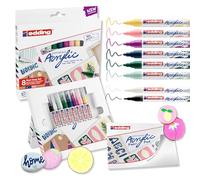 EDDING - 4-SES8N - Marcatore permanente acrilico Start Easy Set Nordic - colori assortiti - Edding - conf. 8 pezzi - 93362 - Conf. da 1 Pz. - 4-SES8N