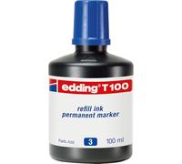 EDDING T100003 - Inchiostro di ricarica, marcatore permanente, T 100, blu