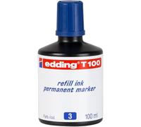 Edding T-100 Inchiostro ricarica per marcatori permanenti 1 flacone; Blu; 100 ml