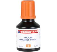 edding T 25 Refill Ink Pennarello indelebile - arancione - 30 ml - con sistema di erogazione a goccia, per una ricarica rapida di quasi tutti i pennarelli indelebili edding