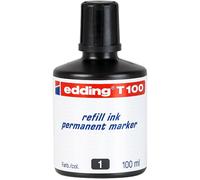 EDDING T100001 - Inchiostro di ricarica, marcatore permanente, T 100, nero