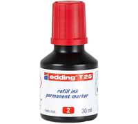 Ricarica Inchiostro per Marcatore Permanente - contenuto 30ml - rosso - Edding
