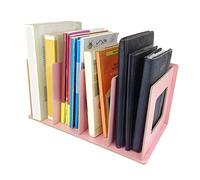 Eddwiin Scaffale per libri Scaffale da scrivania in legno fai-da-te Scaffale per libri Portariviste per DVD per studenti Bambini Adulti(rosa)