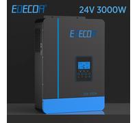 EDECOA 3KW inverter solari ibridi inverter a onda sinusoidale pura off grid con caricatore CA MPPT da 24 V a 220 V 230 V 80 A e modulo WiFi