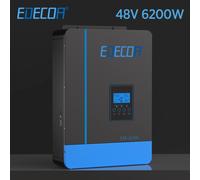 EDECOA 6.2KW Inverter solari ibridi Onde sinusoidali pure Off Grid Con caricatore CA MPPT da 48 V a 220 V 230 V 110 A e modulo WiFi