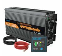 EDECOA Convertitore 12V 220V Onda Sinusoidale Pura Inverter 2500W USB