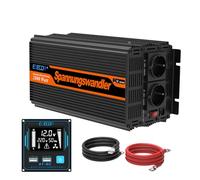 EDECOA inverter 12v 220v 2000w convertitore onda modificata telecomando usb transformatore di Potenza isolamento galvanico per auto camper (2a generazione)