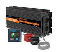 EDECOA Inverter 12v 220v onda pura 3500w Convertitore di tensione con Telecomando Transformatore Invertitore di potenza
