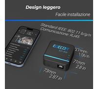 EDECOA Inverter 12v 220v Onda Sinusoidale Pura 1500W 2000W 2500W 3500W WIFI APP