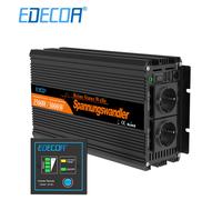 EDECOA Inverter 12V 220V Onda Sinusoidale Pura 1500W 3000W Convertitore 2.1A USB