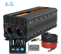 EDECOA Inverter 12V 220V Onda Sinusoidale Pura 2500W Convertitore ET-RC