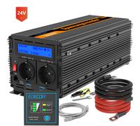 EDECOA Inverter 3000W 6000W 24V 220V Onda Modificata USB LCD Camion Convertitore