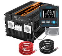 EDECOA Inverter 3500W Convertitore Onda Sinusoidale Pura 12V 220V USB LCD