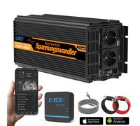 EDECOA Inverter ad Onda Sinusoidale Pura 2000W 12V 230V Convertitore di Tensione