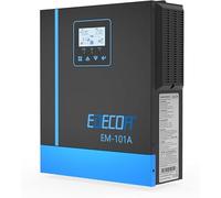 EDECOA Inverter ibrido 1000 W 12 V 230 V caricatore solare MPPT 40 A Pur Sinus 20 - 150 Vdc Off-Grid BMS Comunicazione Caricabatterie Priorità di rete Regolatore di carica solare (compatibile con WiFi